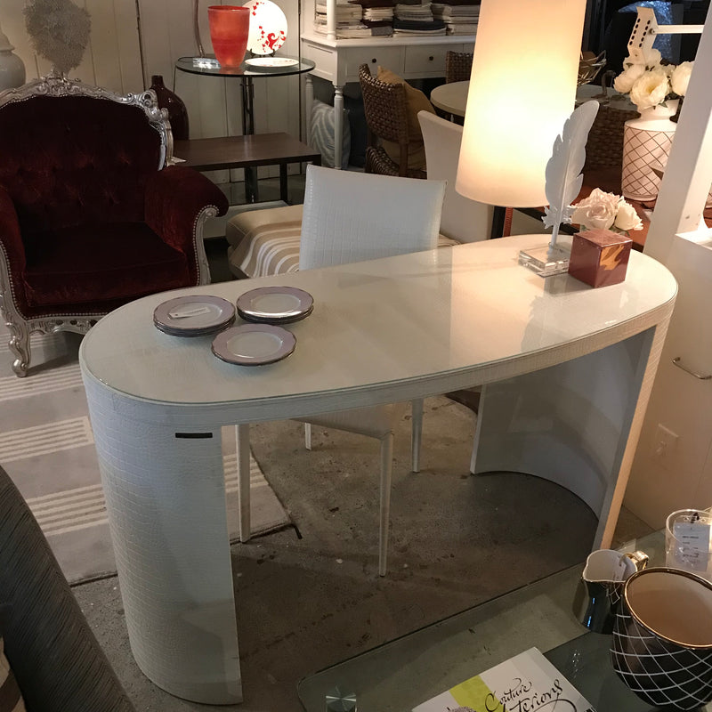 Notte Brava Mock-Croc Leather Vanity/Desk