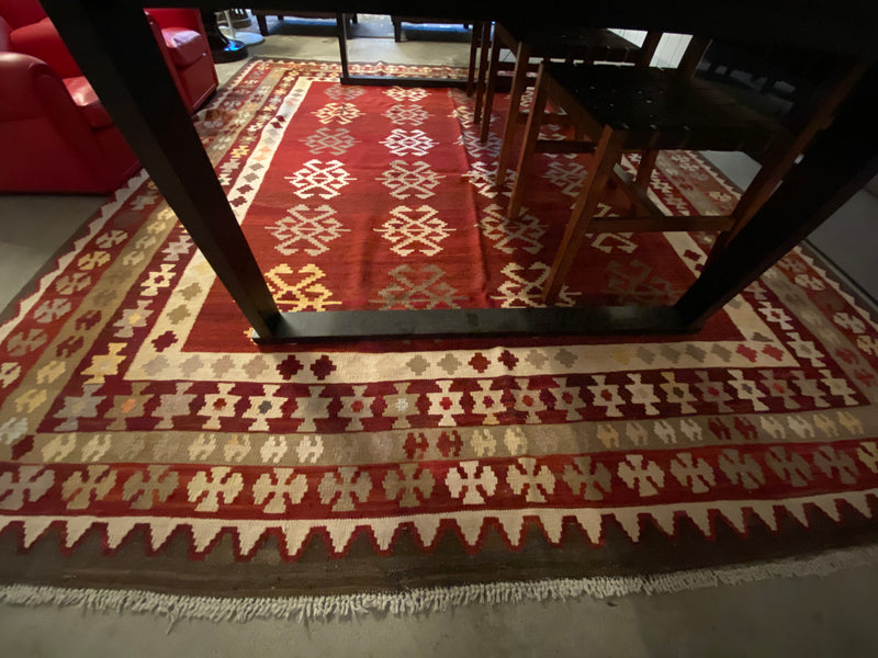 Vintage Iranian Kilim Woollen Rug