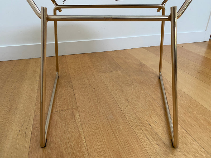 Knoll 'Diamond' Chair in gold by Harry Bertoia