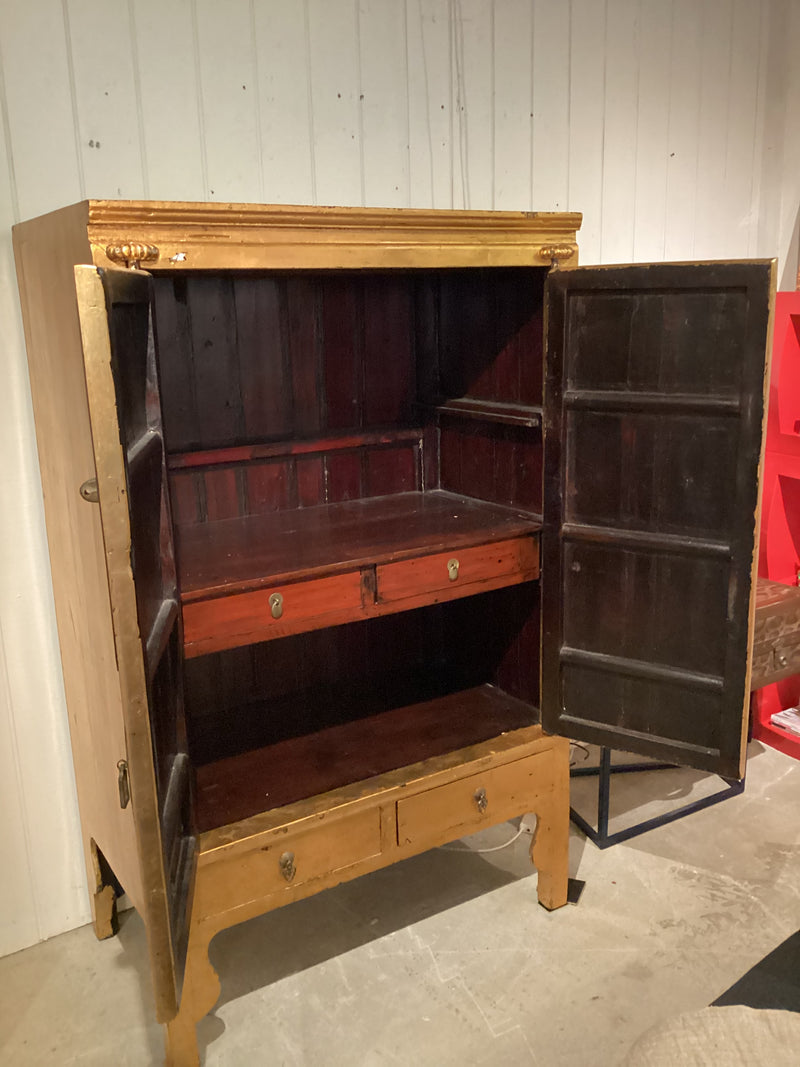 Chinese Gold Lacquered Cabinet
