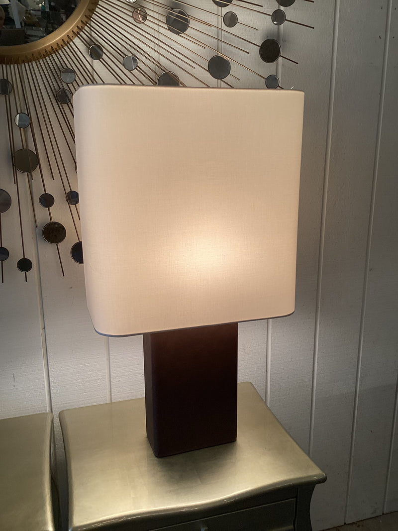 Leather Table Lamp...