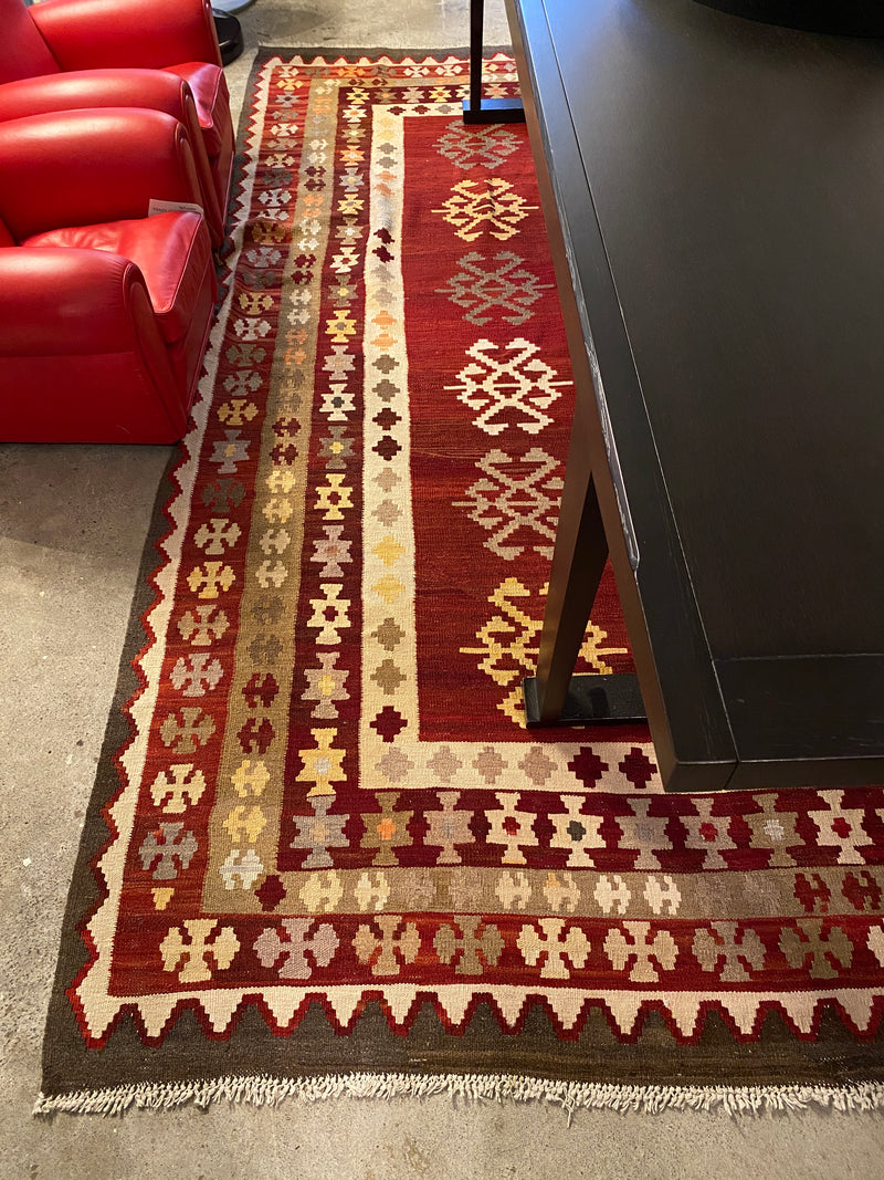 Vintage Iranian Kilim Woollen Rug