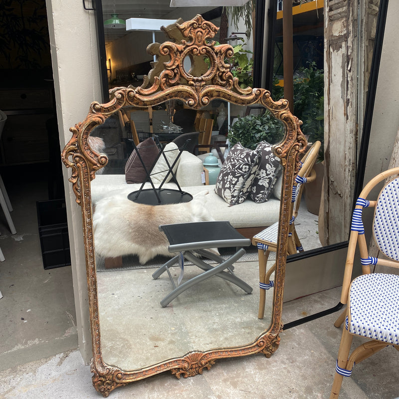 Antique French Rococo Mirror