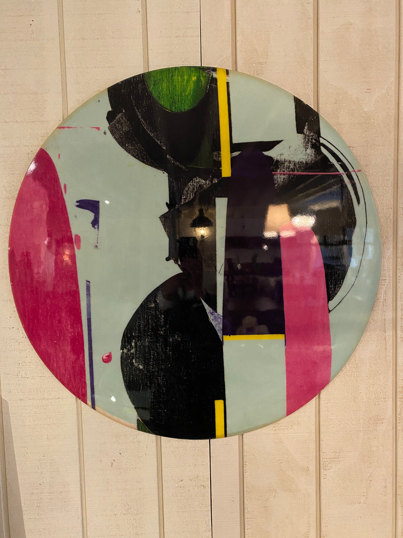 Marimekko 'Vatten Blank' Resin Infused fabric Wall Art