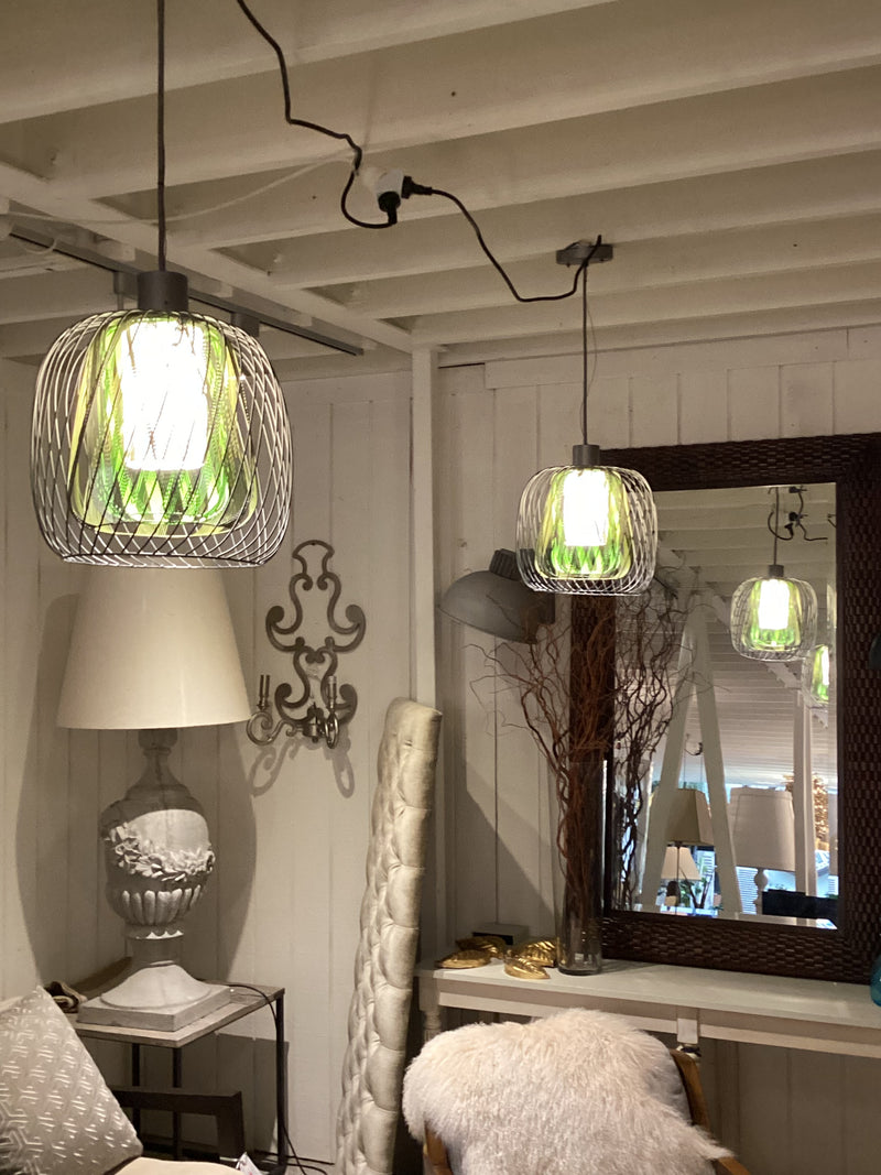 Green 'Bodyless' Outdoor Pendants by Forestier