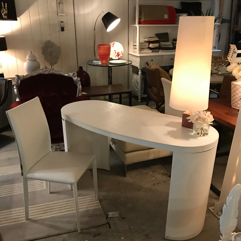 Notte Brava Mock-Croc Leather Vanity/Desk