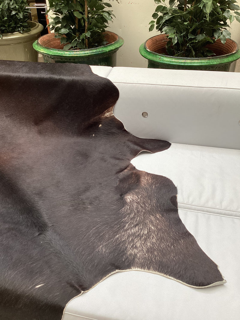 Black Cowhide Rug