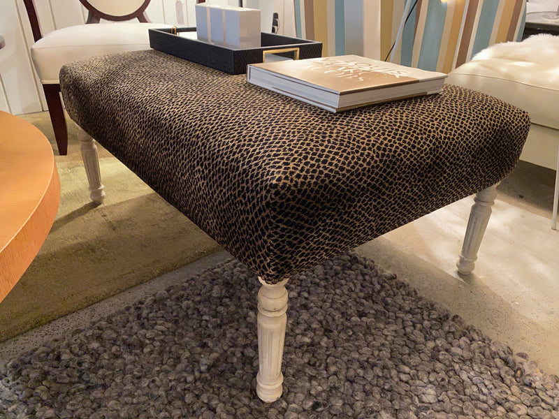 Animal Print Ottoman