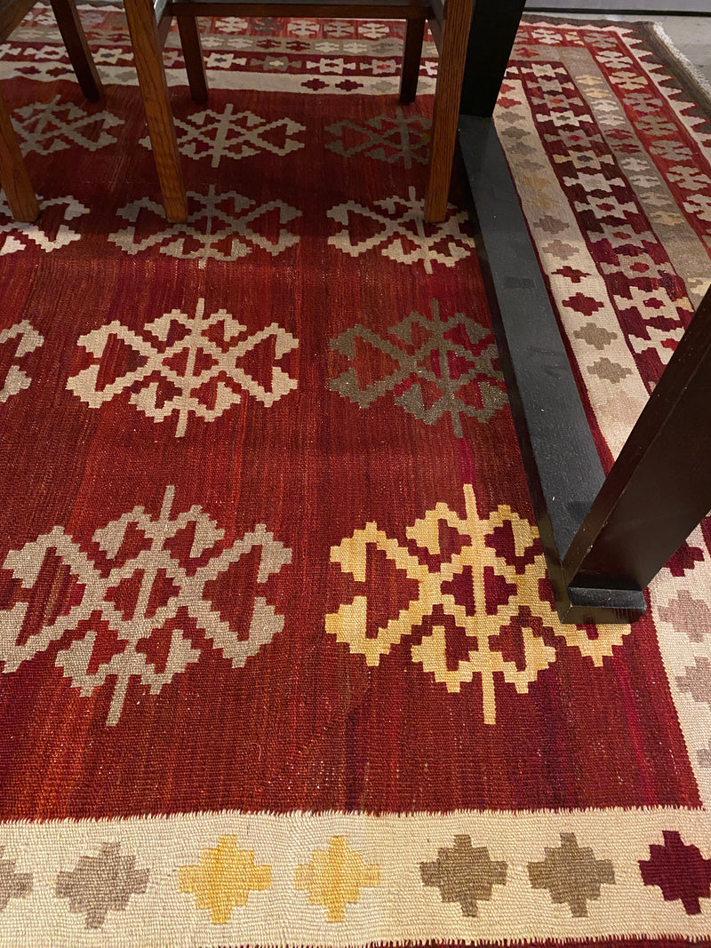 Vintage Iranian Kilim Woollen Rug