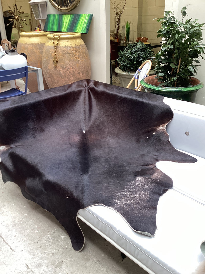 Black Cowhide Rug