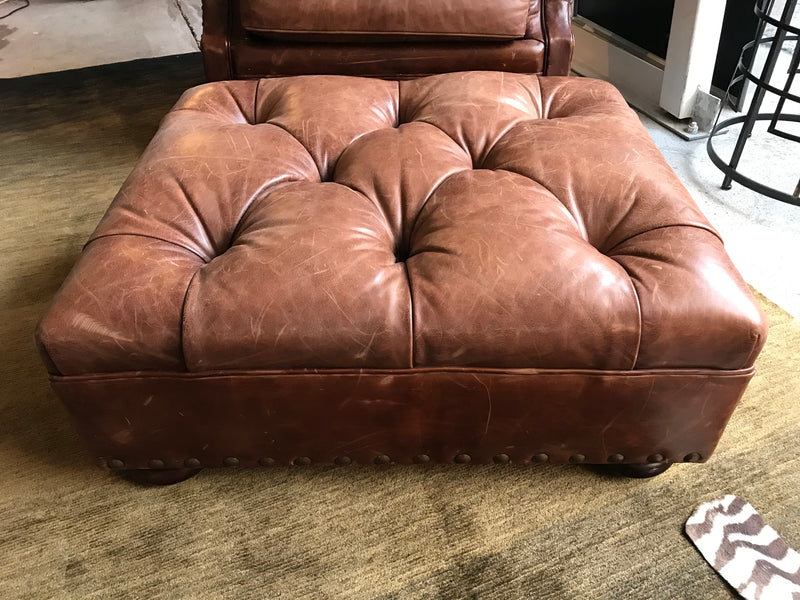 Ralph Lauren 'Writer's' Armchair and Ottoman