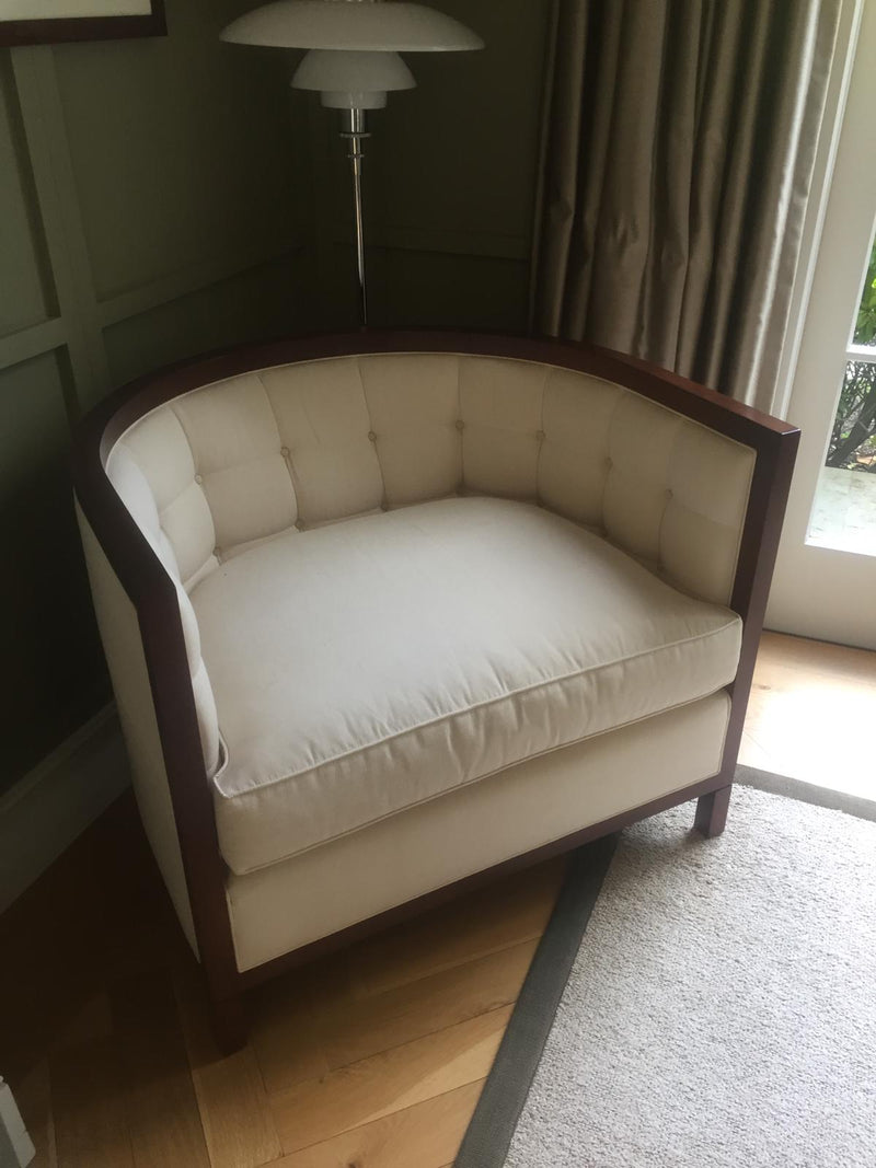 Baker 'Archetype' Collection Tufted Armchair