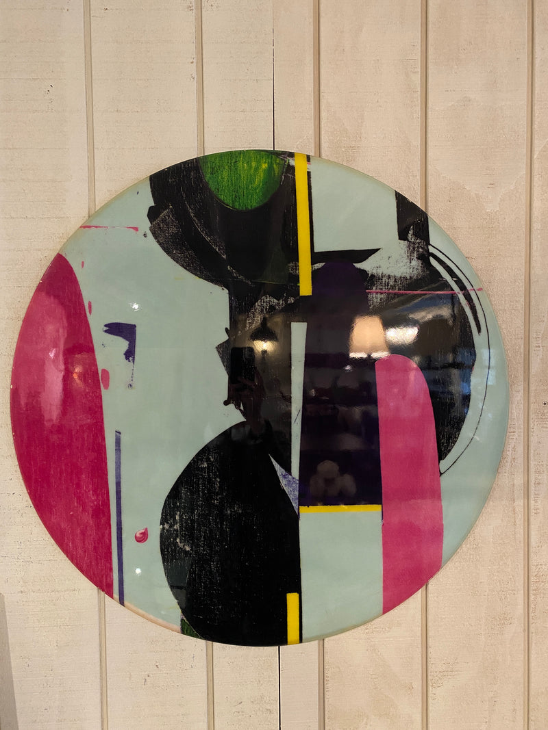 Marimekko 'Vatten Blank' Resin Infused fabric Wall Art