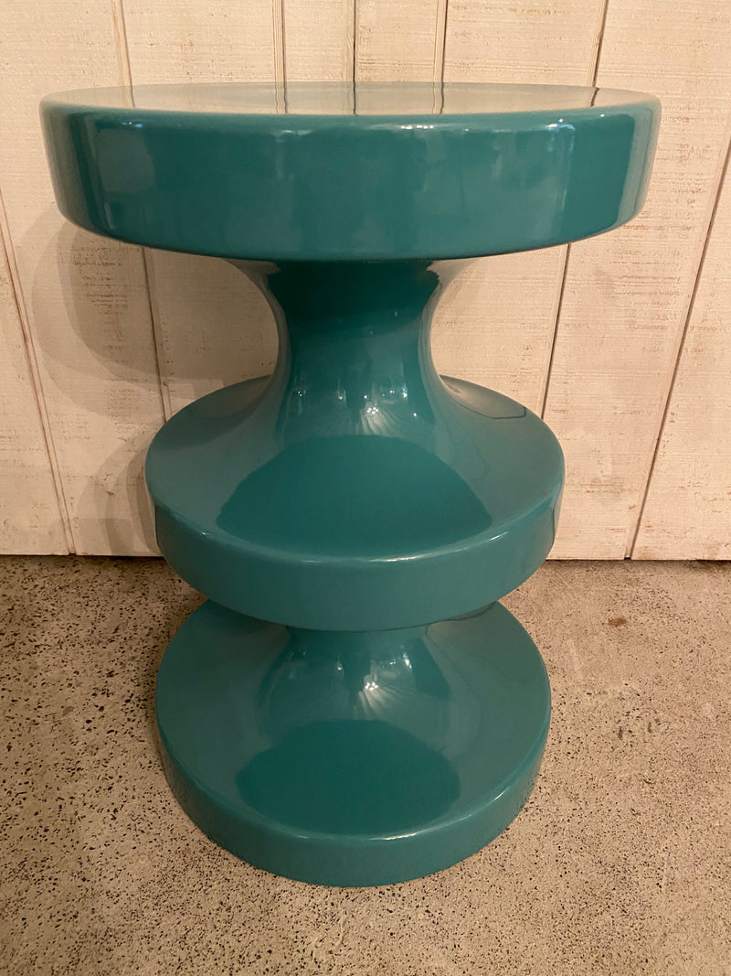 India Mahdavi 'Bishop' Stool in Turquoise