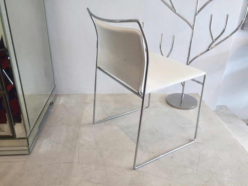 Leather 'Tulu' Dining Chairs by Cassina