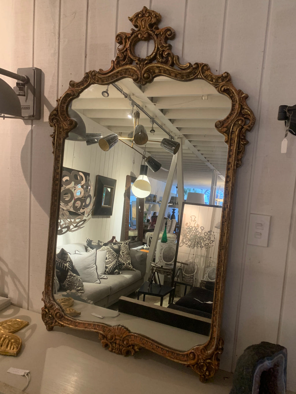 Antique French Rococo Mirror