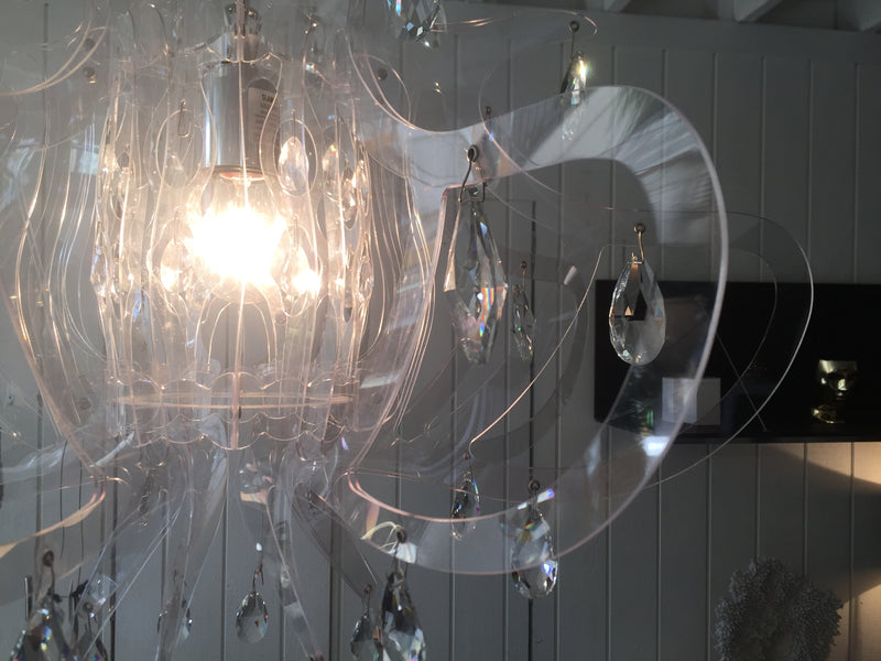 Lillibet Transparent PND Chandelier by Slamp Italy