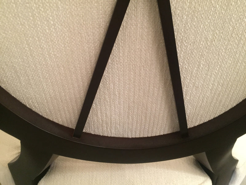 Baker Oval X-Back Armchair by Barbara Barry