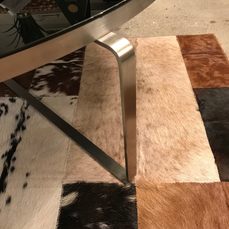 Black Glass Low Coffee Table