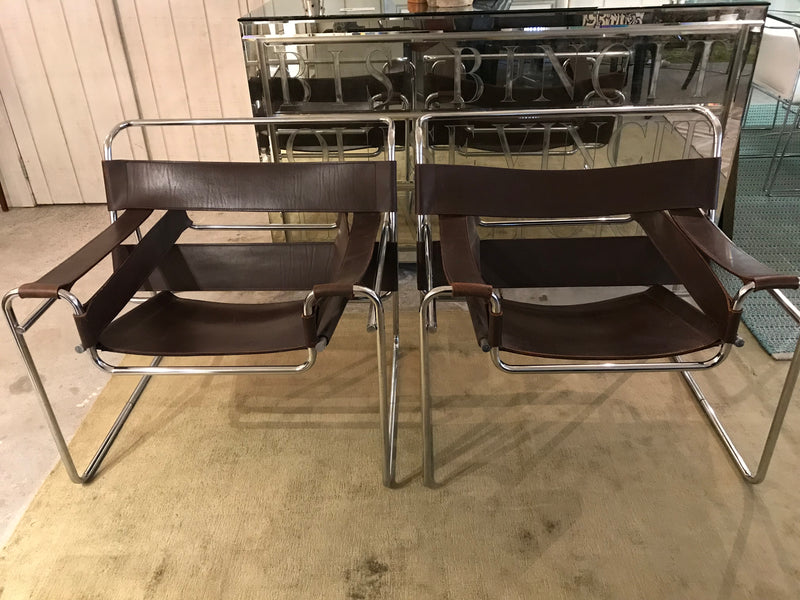Wassily Chairs by Marcel Breuer for Gavina 1960's
