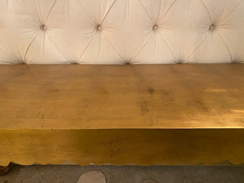 Gold Leaf 'Consola Korona' Occasional Table by La Galeria