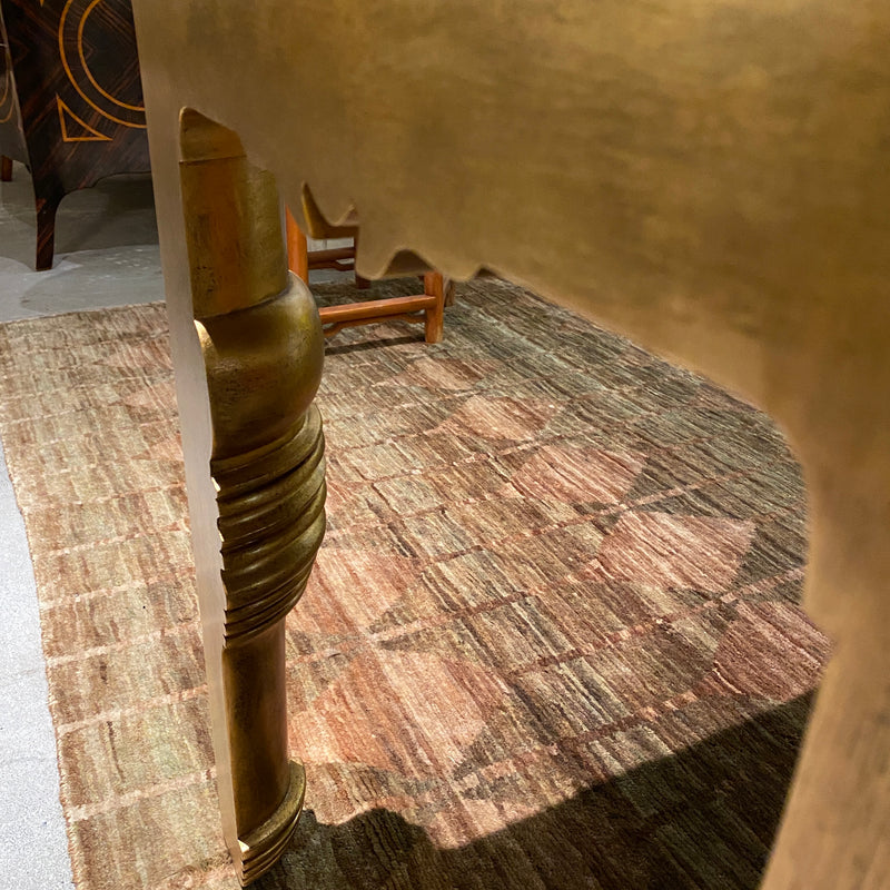 Gold Leaf 'Consola Korona' Occasional Table by La Galeria