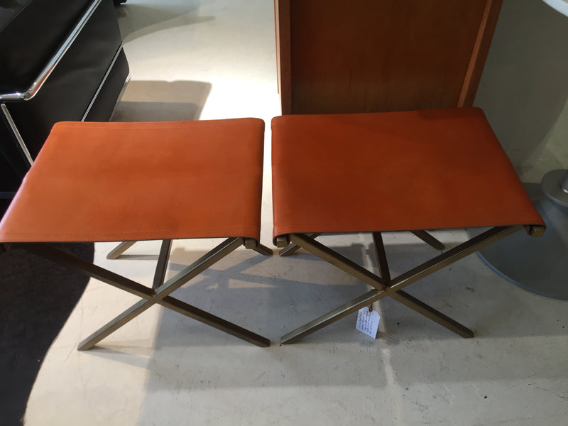 Buffalo Leather Director's Stool