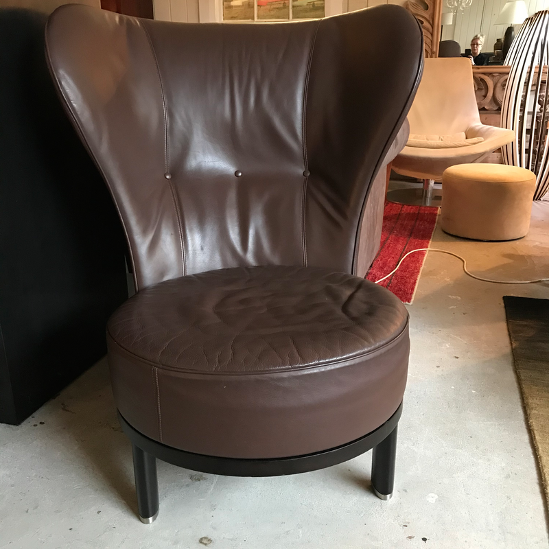 Giorgetti 'Rea' Chair and Ottoman by Chi Wing Lo