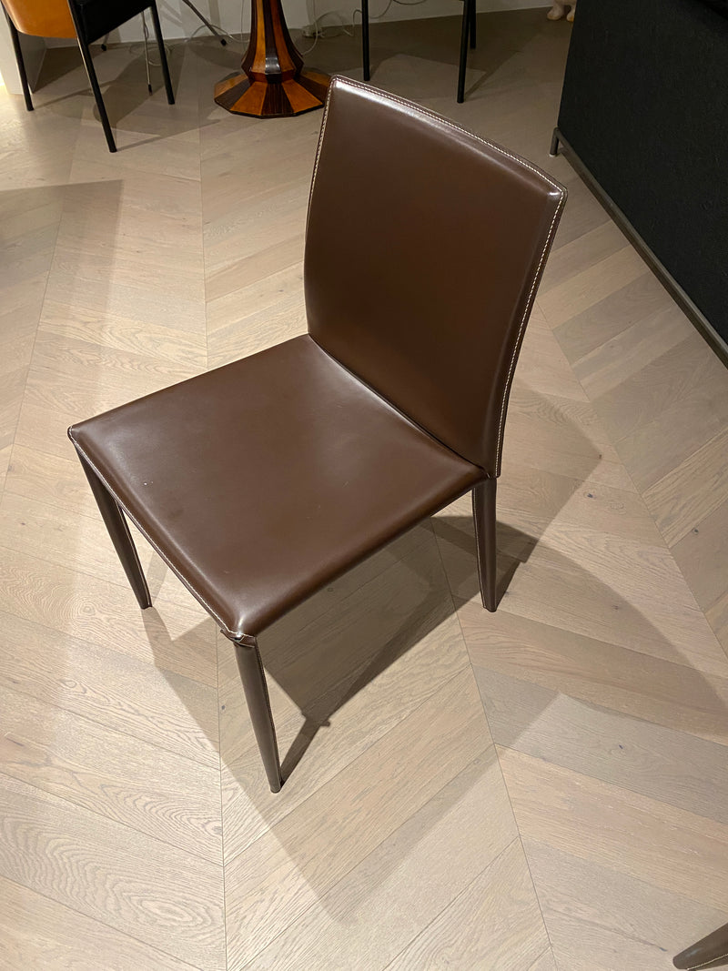 Bontempi Leather 'Linda' Dining Chairs