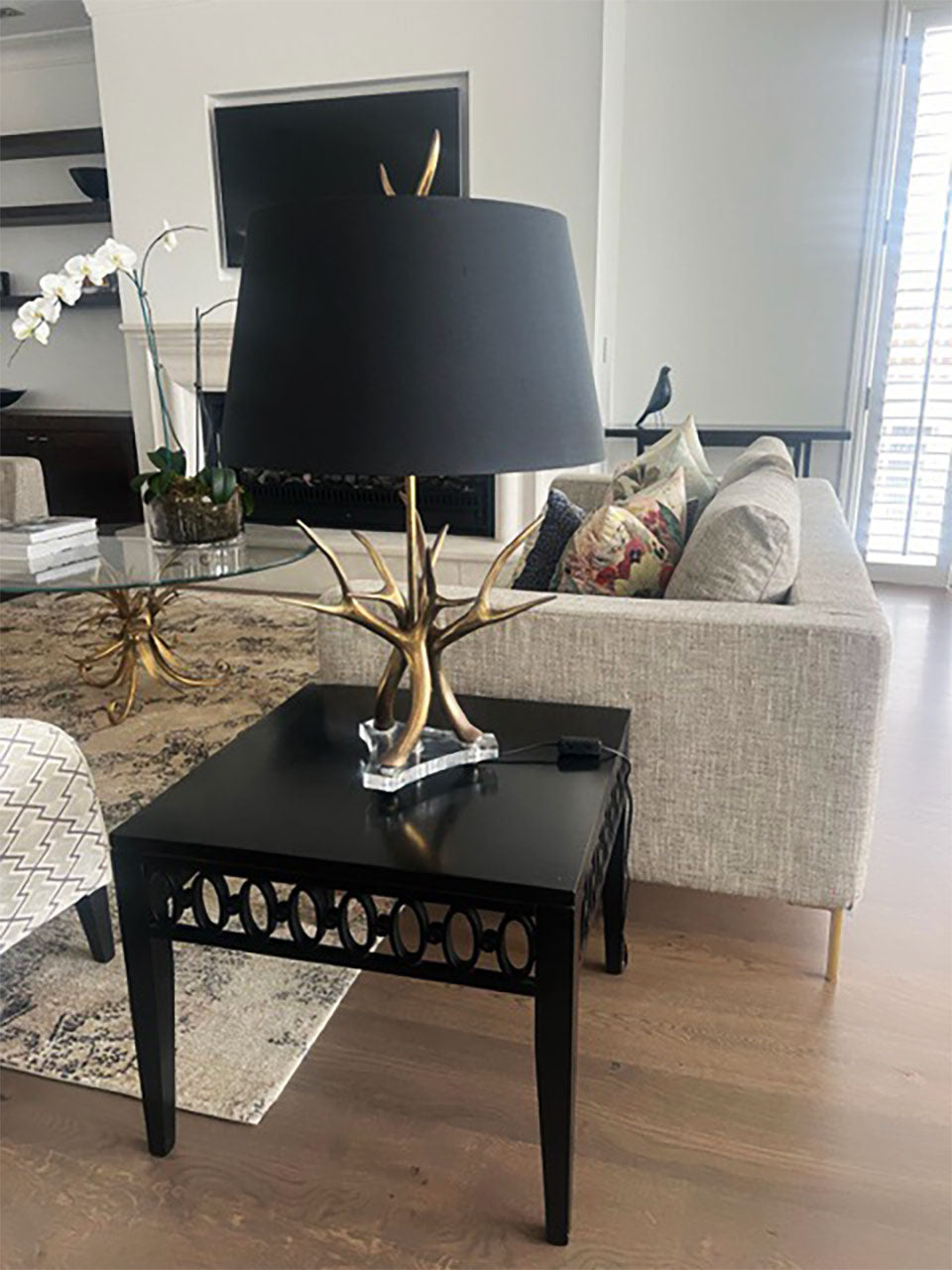 Black Side Table