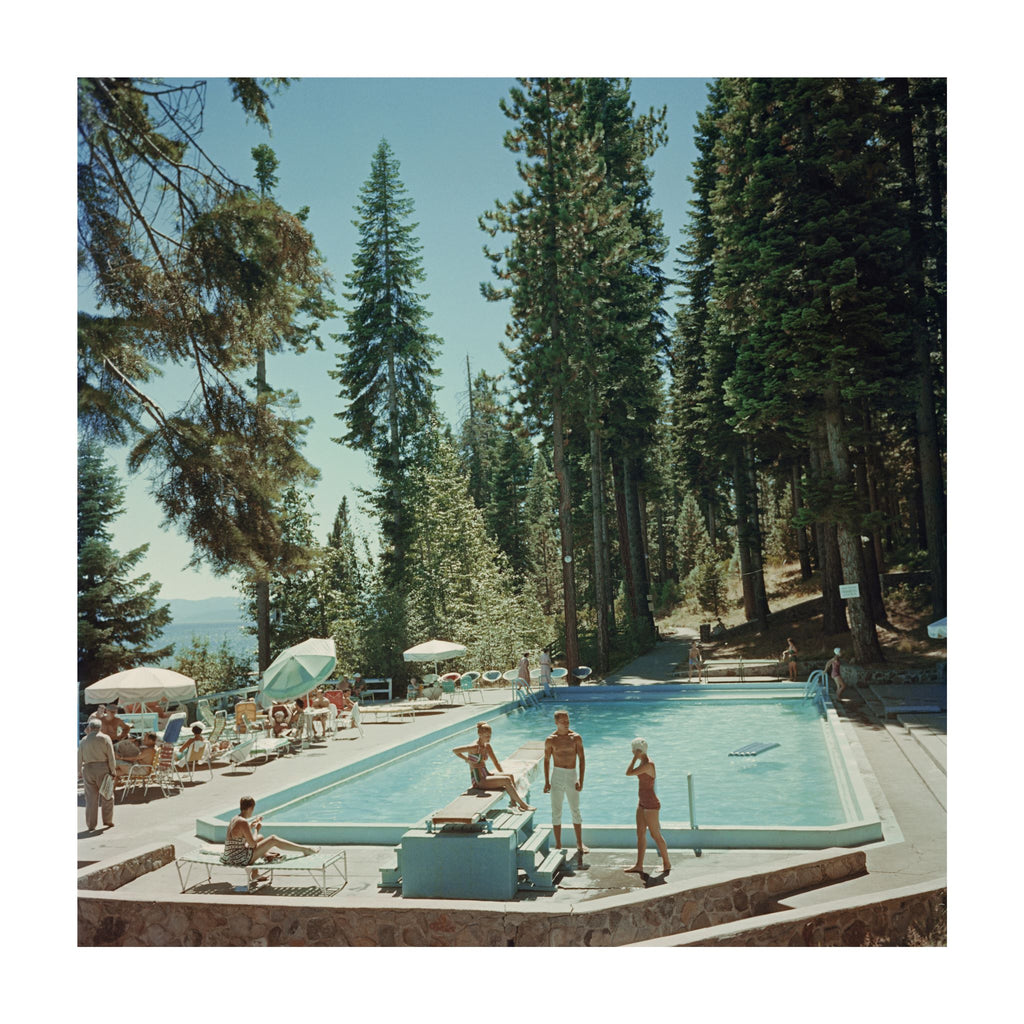 Slim Aaron’s Framed Print-Lake Tahoe(1959)