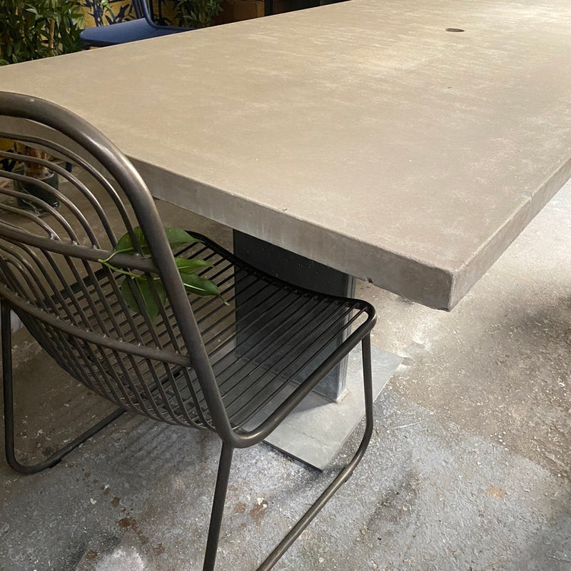 Concrete Top Tuscan-Style Dining Table