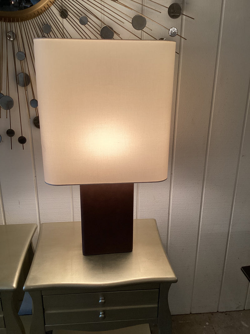 Leather Table Lamp...
