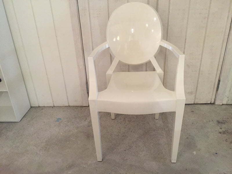 Kartell White Louis Ghost Chair