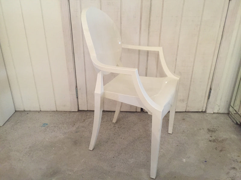 Kartell White Louis Ghost Chair