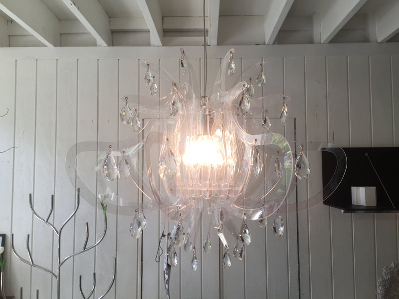 Lillibet Transparent PND Chandelier by Slamp Italy