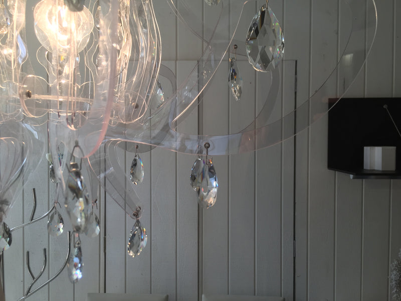 Lillibet Transparent PND Chandelier by Slamp Italy