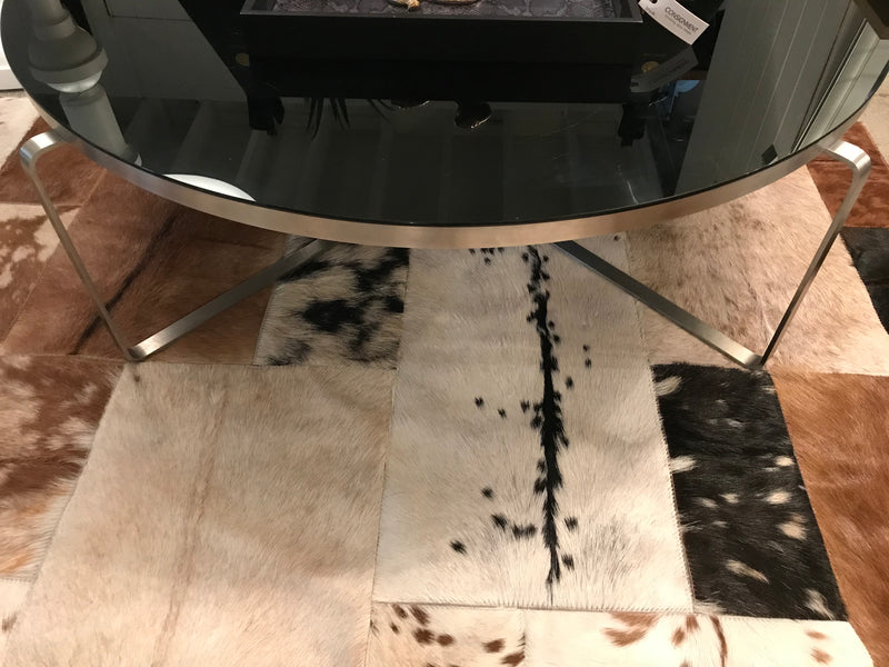 Black Glass Low Coffee Table