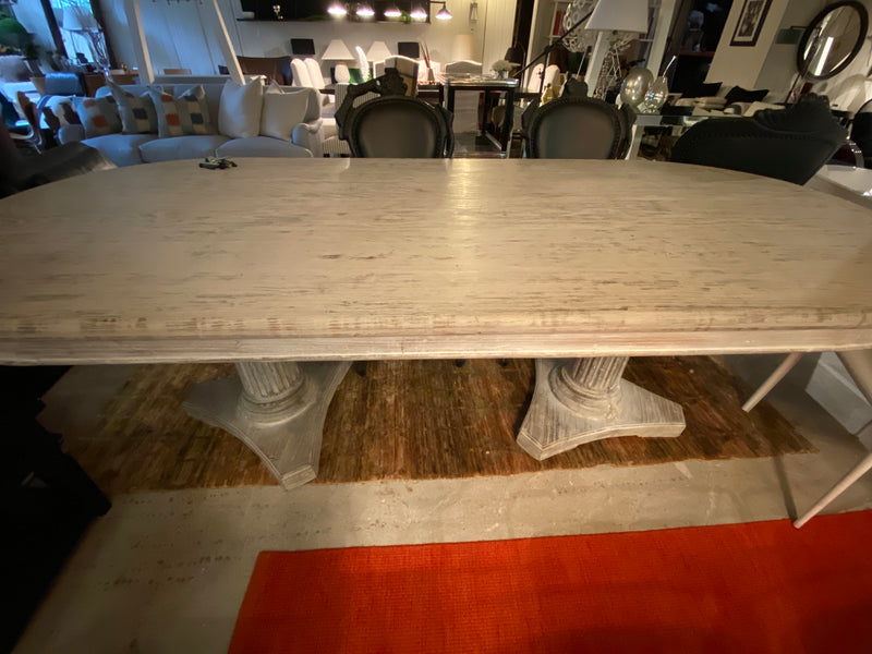 Distressed Wooden Dining Table