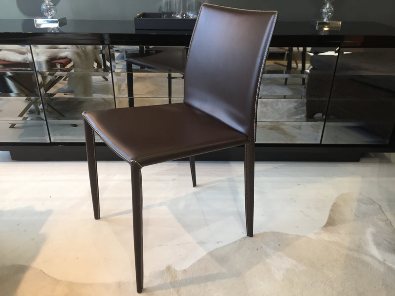 Enrico Pellizzoni 'Pasqualina' Leather Dining Chair