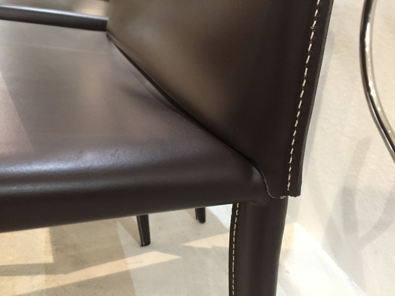 Enrico Pellizzoni 'Pasqualina' Leather Dining Chair